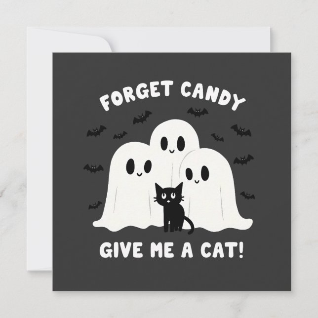 Glöm Candy Ge mig en Cat-talesman Halloween (Framsida)