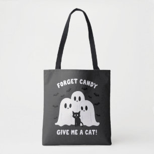 Glöm Candy Ge mig en Cat-talesman Halloween Tygkasse
