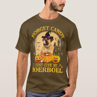 Glöm Candy Just Ge Me BoerBoel Pumpkin Hallowed T Shirt