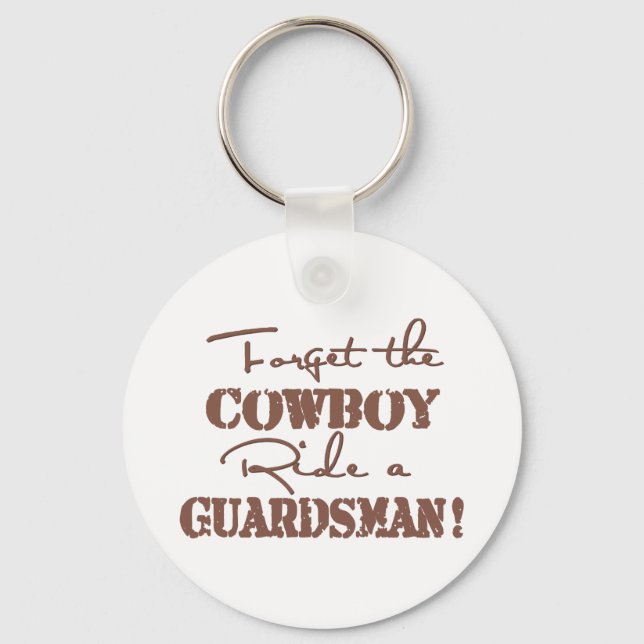 Glöm Cowboy Ride a Guardsman Nyckelring (Framsida)