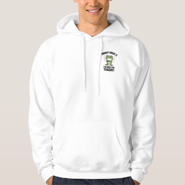 Glöm Det - Rolig Grodyr Puns Hoodie (Framsida)