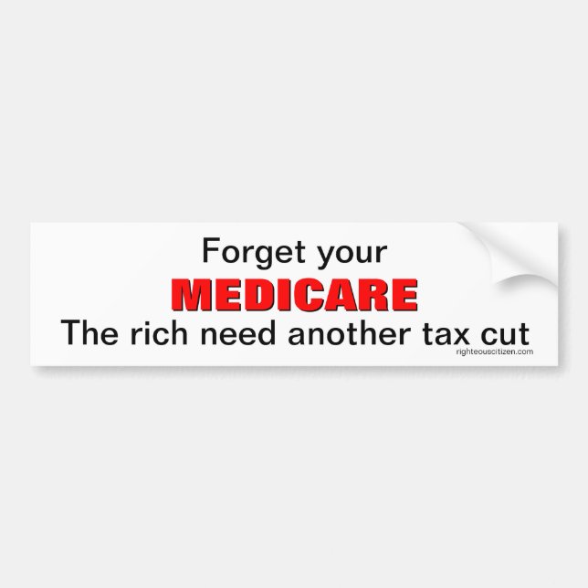 Glöm din Medicare Bildekal (Framsidan)