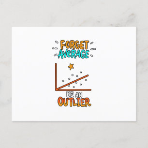 Glöm genomsnittet Var en avvikelse Mattepunsj skäm Meddelande Vykort