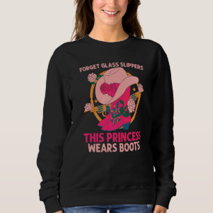 Glöm Glas Slippers Denna Prinsessa Har Stövlar Co T Shirt