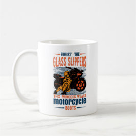 Glöm Glass Slipper Princess Motorcycle Boots Kaffemugg