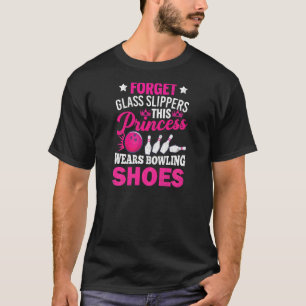Glöm Glass Tofflor Bowling Player Bowlareare Graph T Shirt