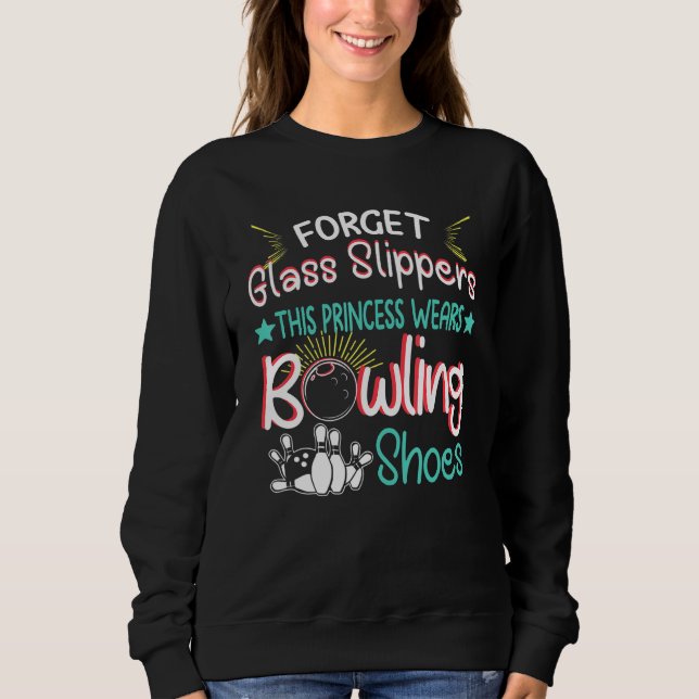 Glöm Glass Tofflor den här prinsessan Wears Bowlin T Shirt (Framsida)