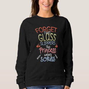 Glöm Glass Tofflor Den här prinsessan Wears Scru T Shirt