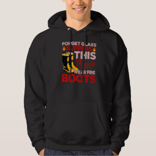 Glöm Glass Tofflor Princess Wears Fire Boots Fi Hoodie
