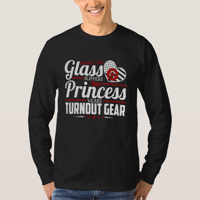 Glöm Glass Tofflor som prinsessan vrider T Shirt (Framsida)