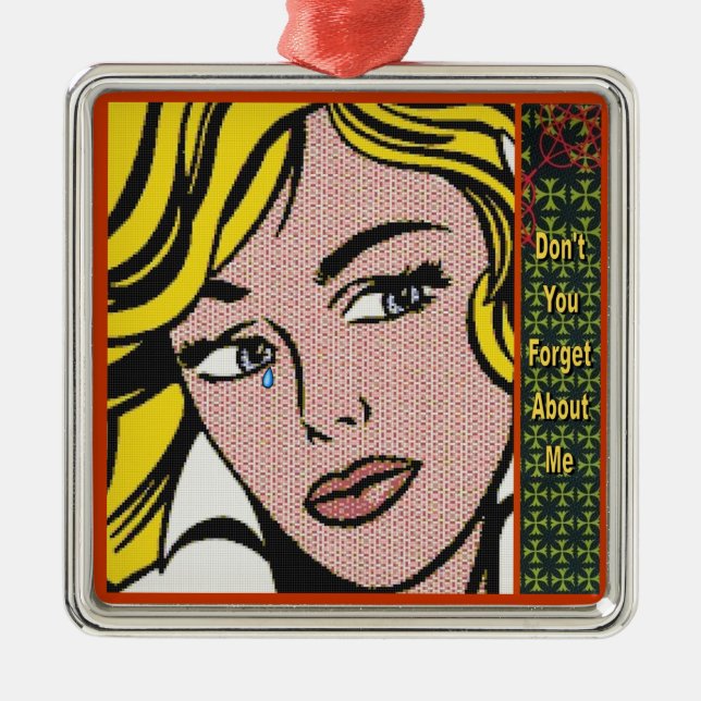 Glöm inte 1 julgransprydnad metall (Framsidan)