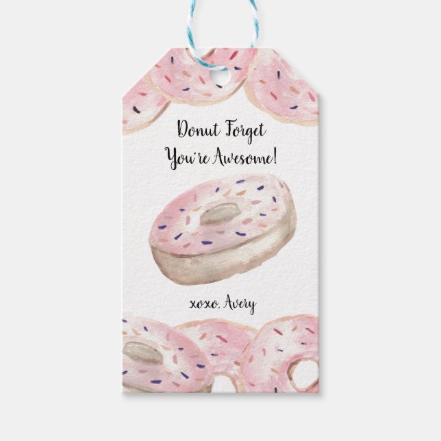 Glöm inte att du är fantastisk valentins anpassnin presentetikett (Framsidan)
