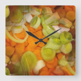 "Glöm inte att förbereda venen." Vägglås 3 Fyrkantig Klocka