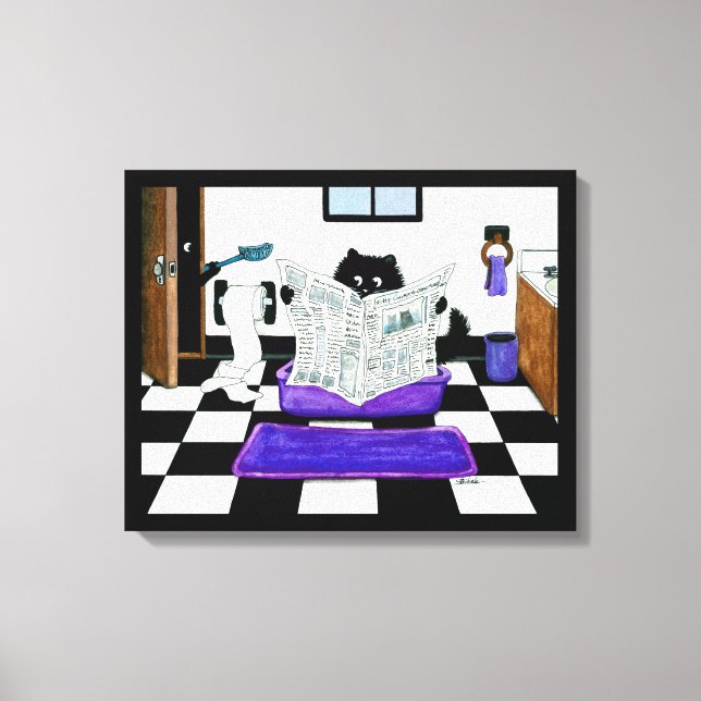 Glöm inte att göra Cat Canvas Art till Bihrle (Framsida)
