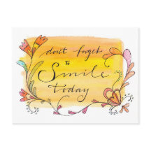 Glöm inte att le idag - handskriven