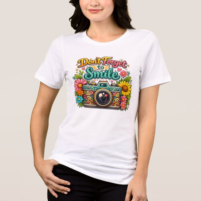 Glöm Inte Att Le T Shirt (Framsida)