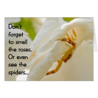 Glöm inte att lukta ro hälsningskort