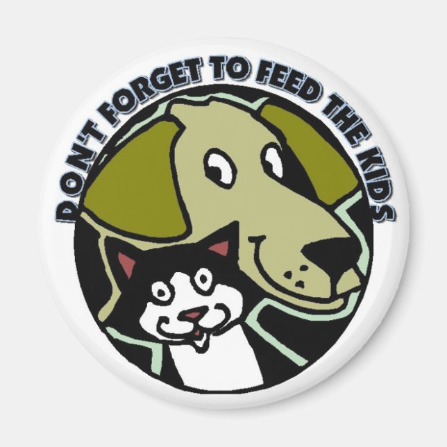 Glöm inte att mata barnen magnet (Framsidan)