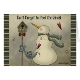 Glöm inte att Mata fågeln! Kort för hälsning