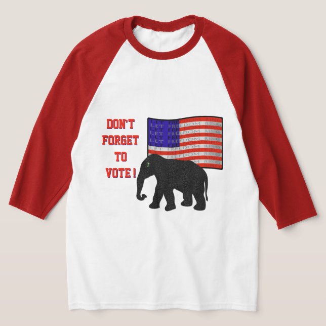 Glöm inte att rösta (Manar-shirt) T-shirt (Laydown)