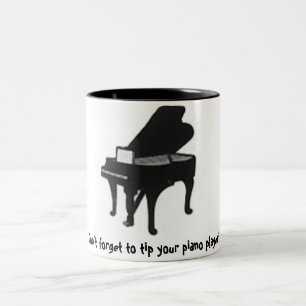 Glöm inte att tippa din pianospelare! Mugg