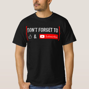 Glöm inte att tycka om och prenumerera på videok t shirt