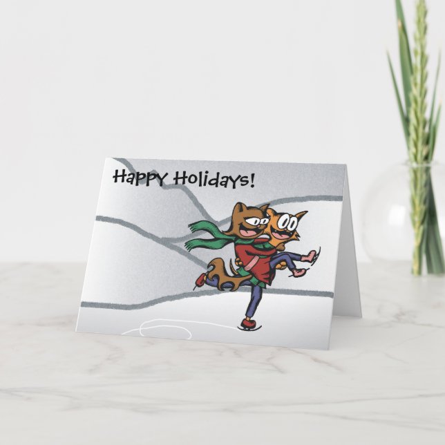 Glöm inte bort att leka semesterkattor helgkort (Framsida)