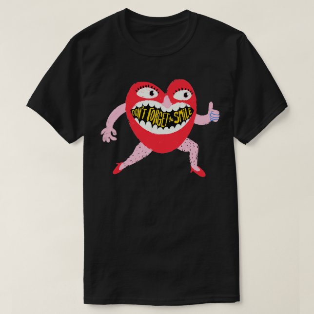 Glöm inte bort Smile T Shirt (Design framsida)
