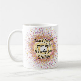 Glöm inte din ljusa konfetti kaffemugg