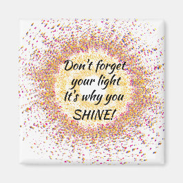 Glöm inte din ljusa konfetti magnet