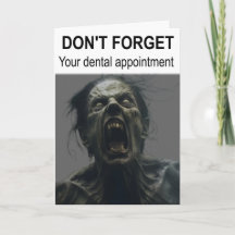 Glöm inte din möte tandläkare.