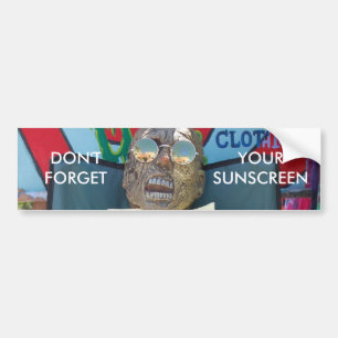 Glöm inte din Sunscreenbildekal Bildekal