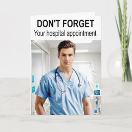 Glöm inte ditt möte sjukhus. kort