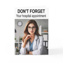 Glöm inte ditt möte sjukhus.