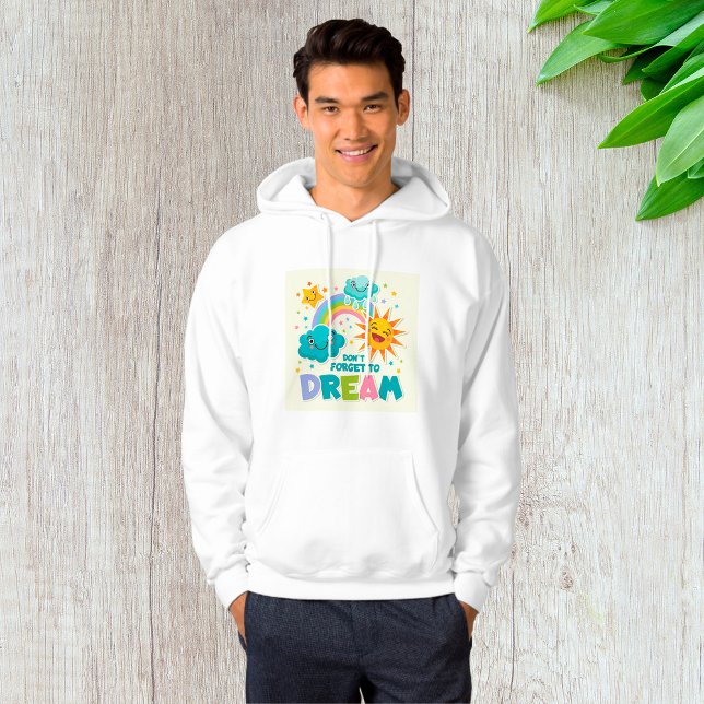 Glöm inte Dream Inspirational Sol Clouds Hoodie (Skapare uppladdad)