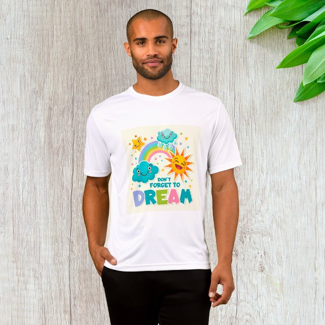 Glöm inte Dream Inspirational Sol Clouds T Shirt (Skapare uppladdad)