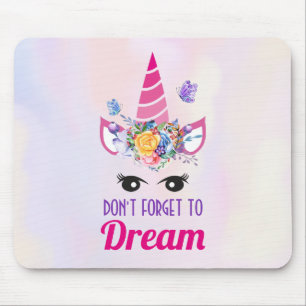 Glöm inte Dream Rosa Unicorn Musmatta