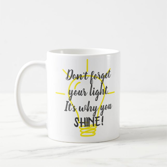 Glöm inte Gultens ljus Kaffemugg (Vänster)