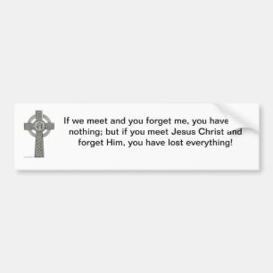 Glöm inte Jesus Bildekal