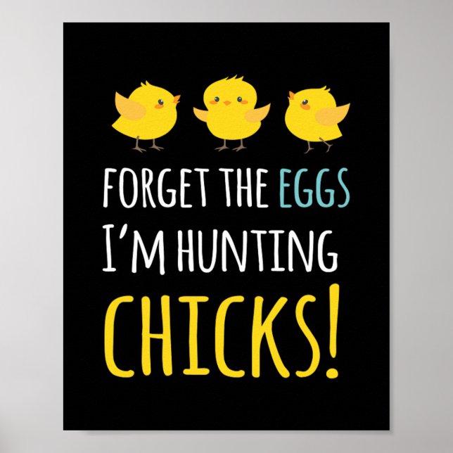 Glöm inte kanonbunten Påsk i Eggs Bunny Poster (Framsidan)