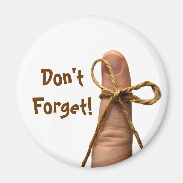 Glöm inte magnet (Framsidan)