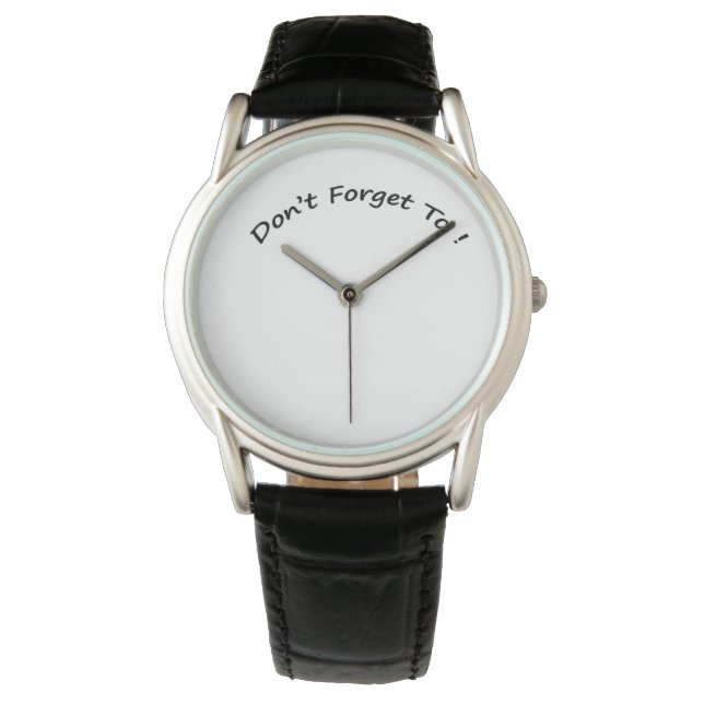 Glöm inte Manar Watches. Armbandsur (Framsida)