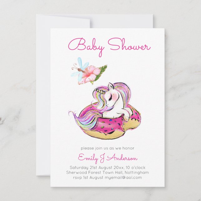 Glöm inte min babyskor Unicorn Sprinkles (Framsida)