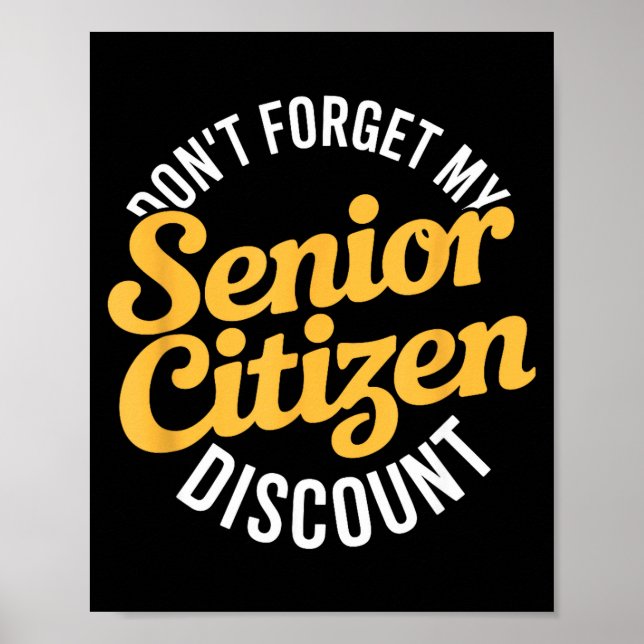 Glöm inte min roliga äldre senior  poster (Framsidan)