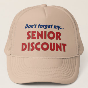 Glöm inte min SENIOR DISCOUNT Truckerkeps