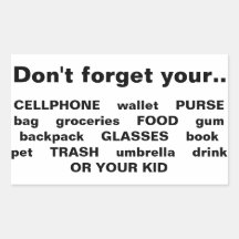 Glöm inte... mobila/purjoläge