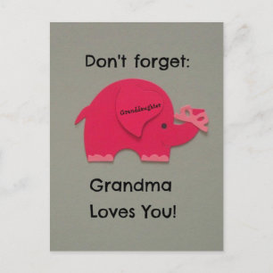 Glöm inte, mormor Kärlek du! Mordotter Vykort
