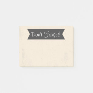 Glöm inte! post-it block