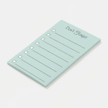 Glöm inte postar det noterar