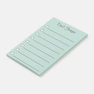 Glöm inte postar det noterar post-it block
